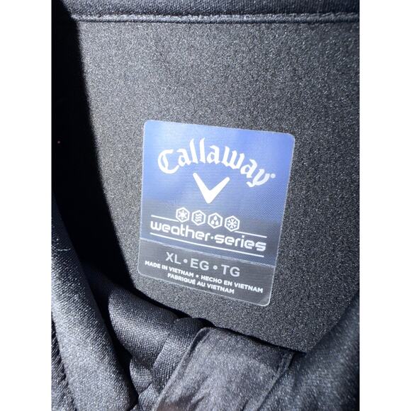 NEW Callaway Men's XL Black Weather Series Soft Shell Thermal Lined Golf Jacket - Picture 3 of 4